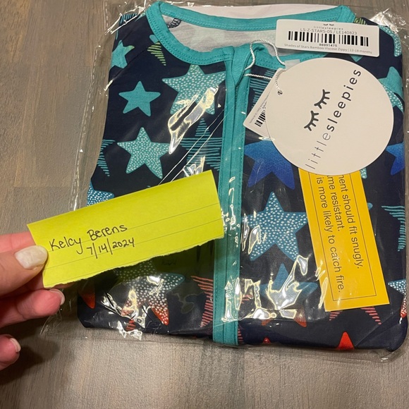 ⭐️ NEW • Little Sleepies • Shade of Stars  Zippy Footie Sleeper | 12-18 months - Picture 2 of 5